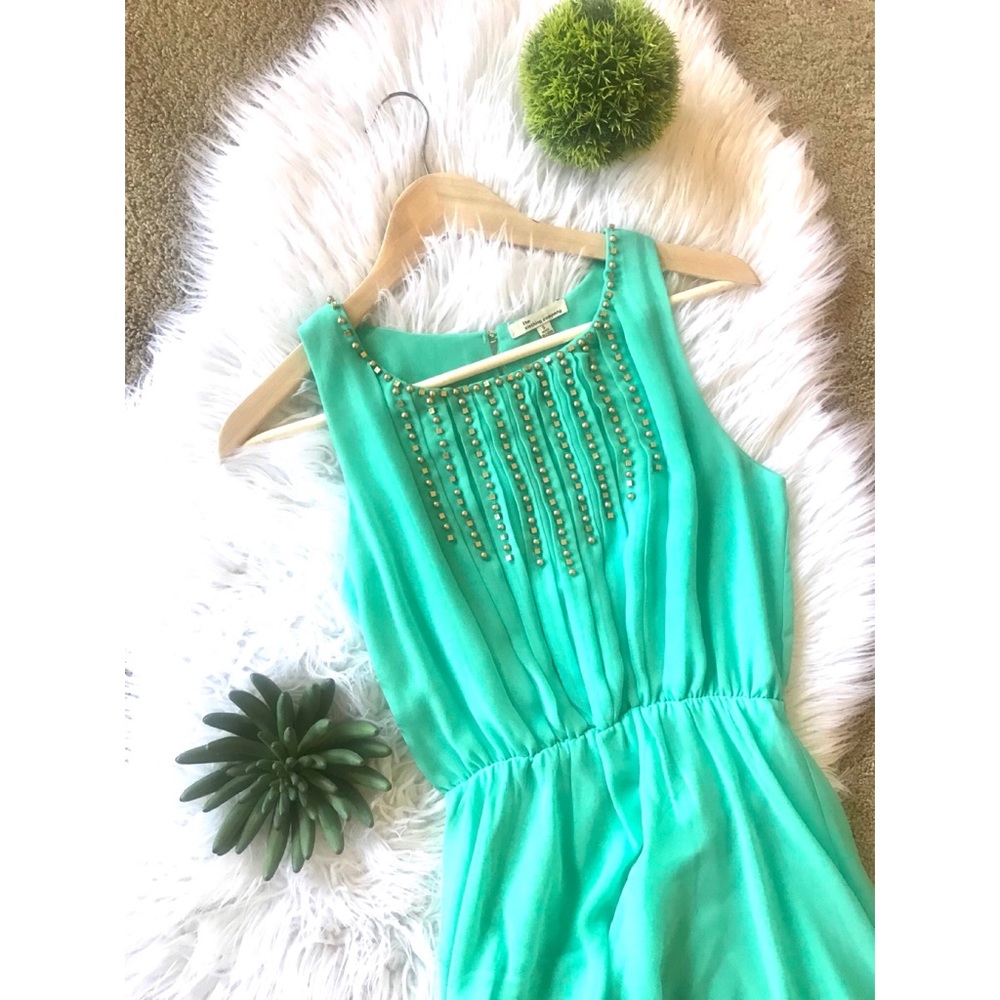 Turquoise High Low Dress